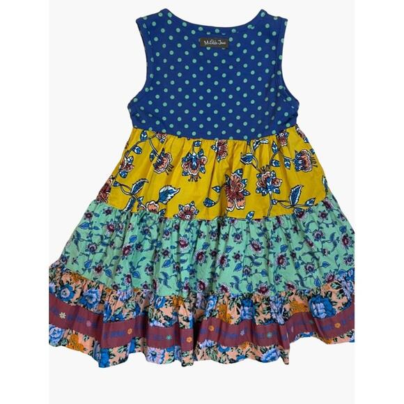 Matilda Jane Wild Heart Dress Girls Size 4 Choose Your Path Collection Knit Uppe - Picture 5 of 7